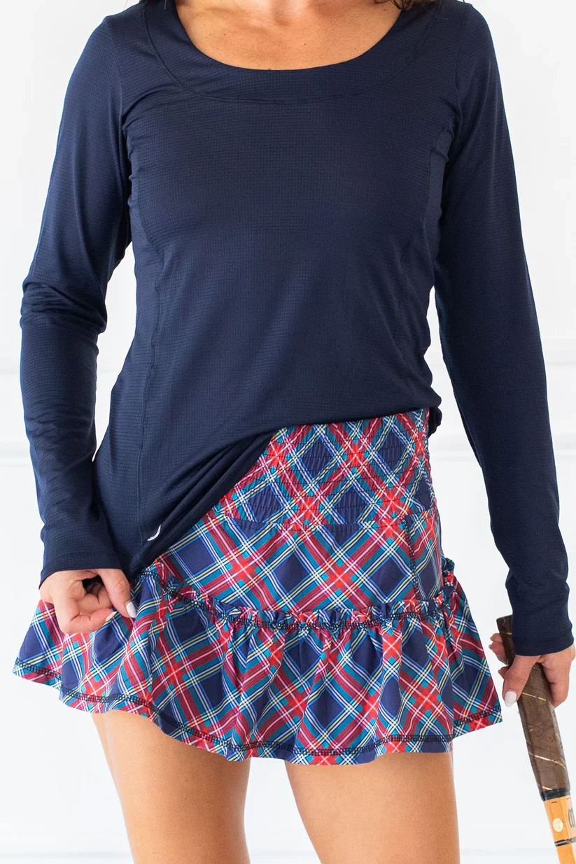 Bubble Women's Lawley Skirt Print - Holiday Plaid 24