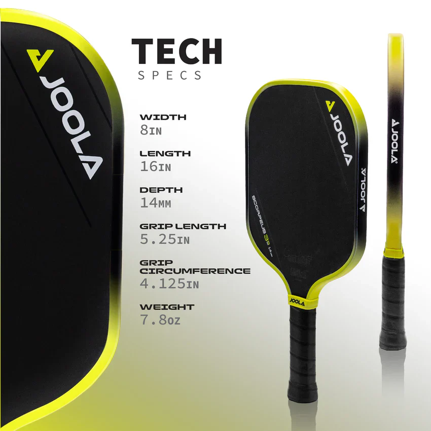 JOOLA Anna Bright Scorpeus 3S 14mm Pickleball Paddle - Image 6