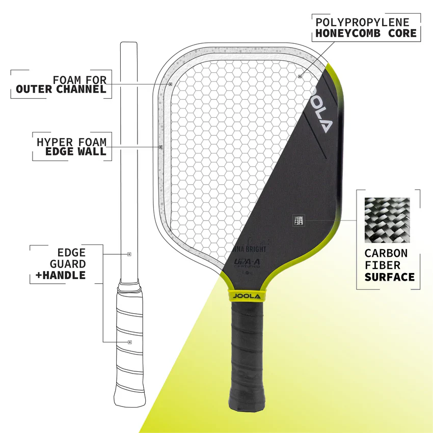 JOOLA Anna Bright Scorpeus 3S 14mm Pickleball Paddle - Image 7