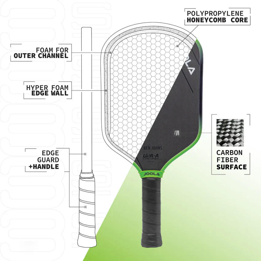 JOOLA Ben Johns Hyperion 3S 14mm Pickleball Paddle - Image 7