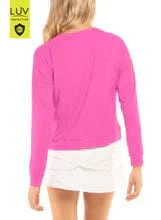 Lucky In Love Women's Tennis Long Sleeve (Semi-Fitted) - Hype L/S - Image 9