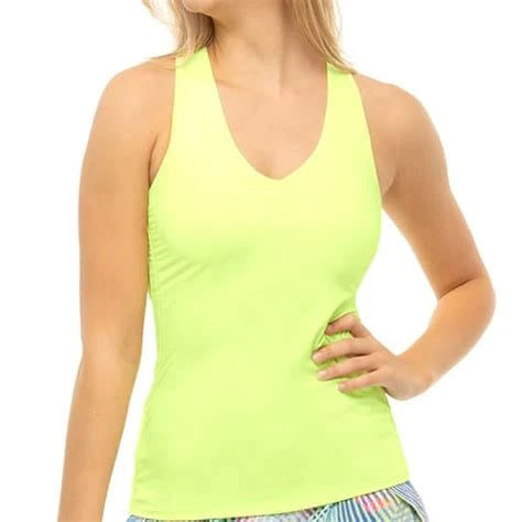 Lucky In Love Women's V-Neck Tennis Tank with Bra - Image 6