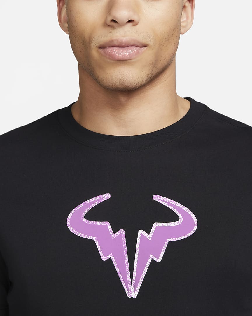 Men's Nike Dri-Fit Rafa Court Tennis Tee Shirt - Image 2