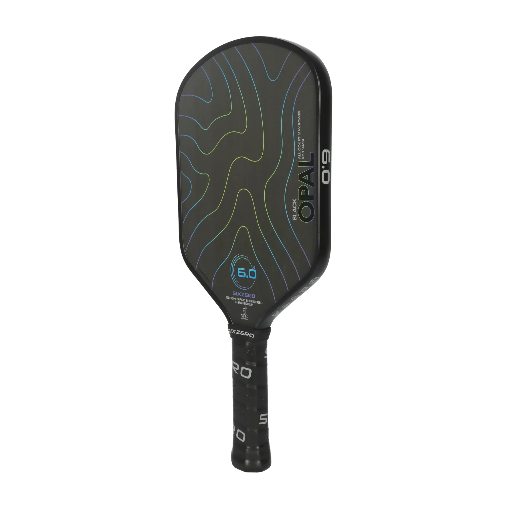 Six.Zero Black Opal 14mm Pickleball Paddle - Image 2