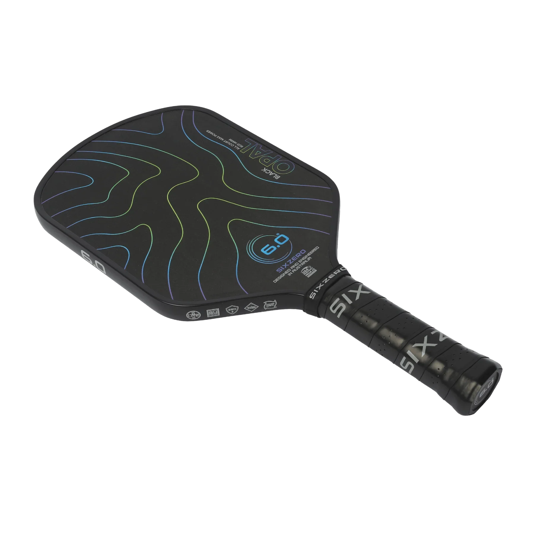 Six.Zero Black Opal 14mm Pickleball Paddle - Image 3