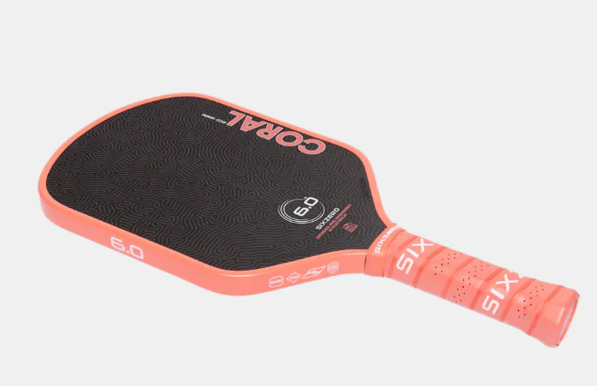 Six.Zero Coral Pickleball Paddle - Image 6