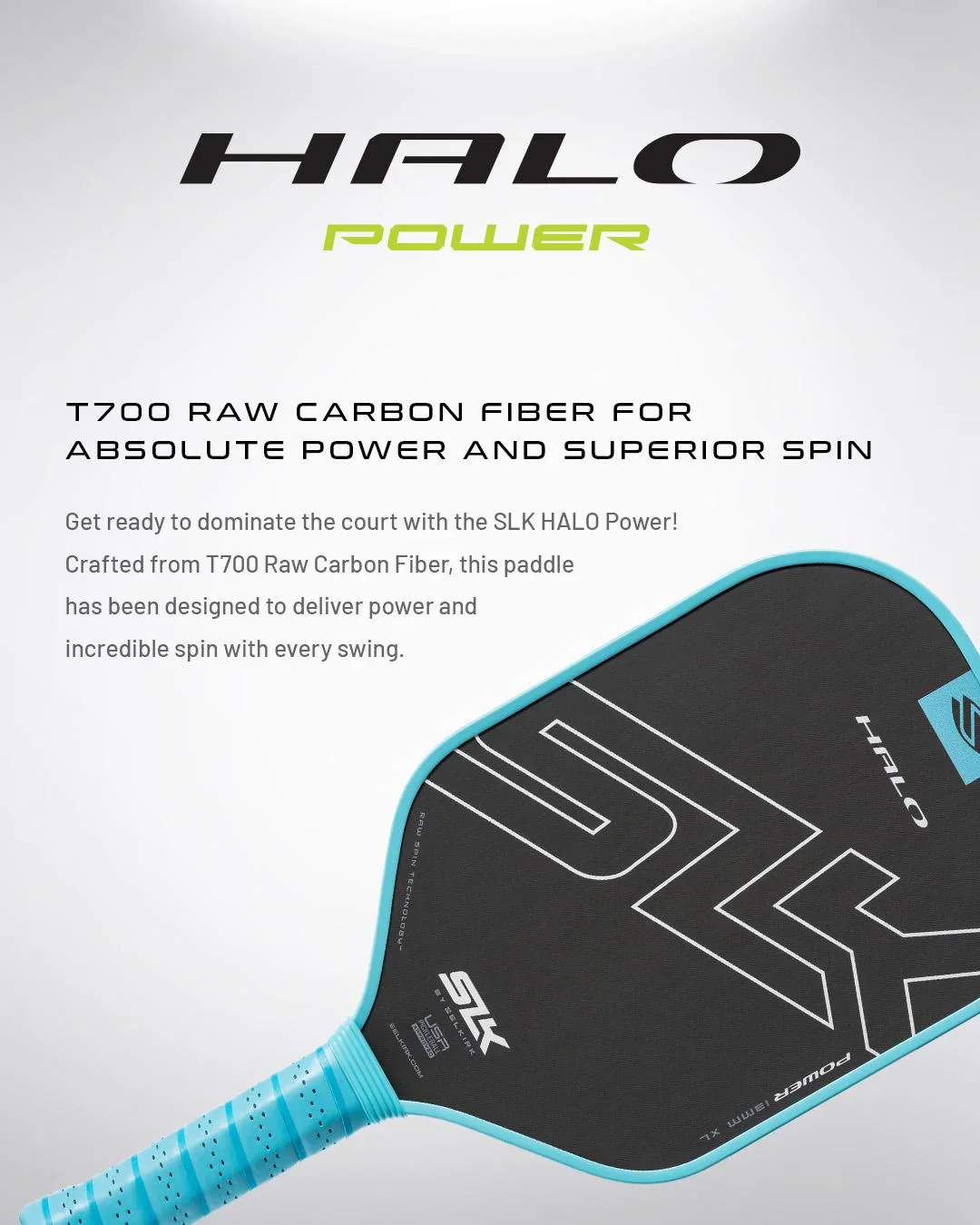 SLK Halo Power Max Pickleball Paddle - Image 3