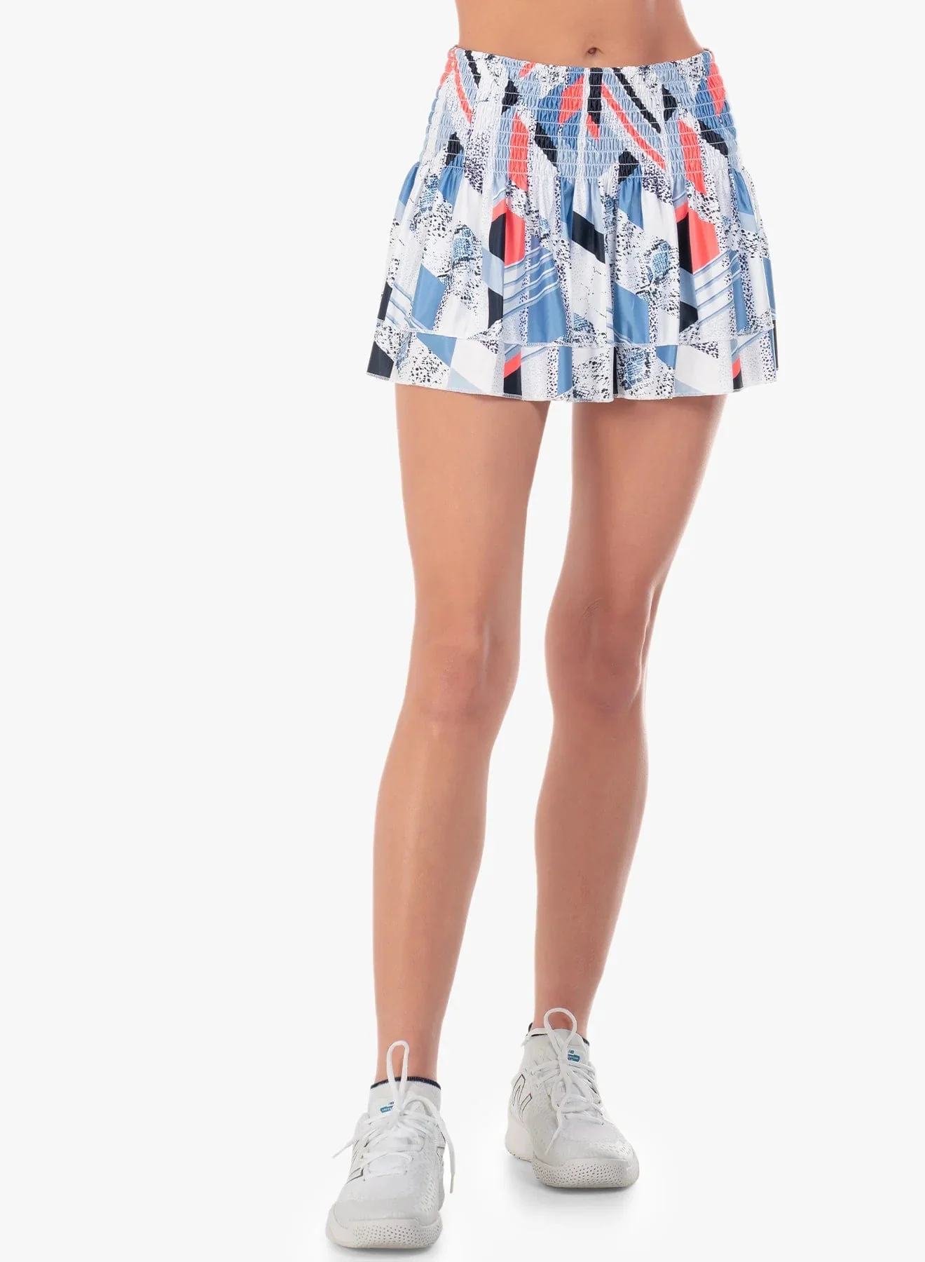 Women's Lucky in Love Long Snake Point Smocked Tennis Skirt