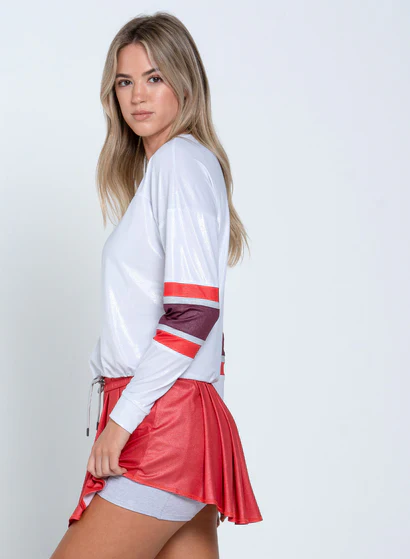 Women's Lucky in Love Metallic Long Sleeve - Image 3