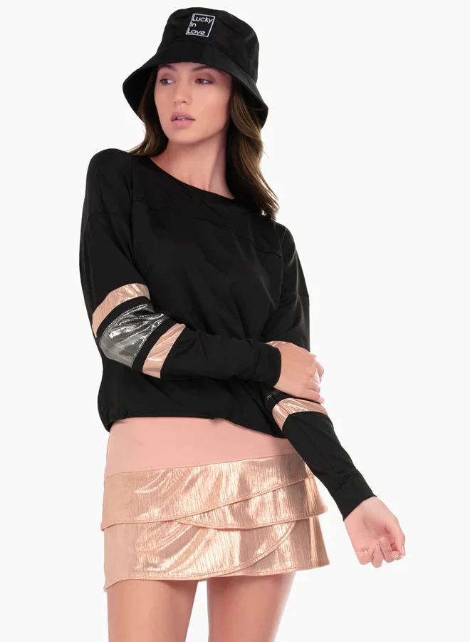 Women's Lucky in Love Metallic Long Sleeve - Image 6