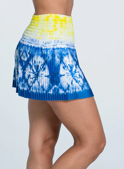 Women's Lucky in Love Shibori Wave 14" Skirt - Image 3